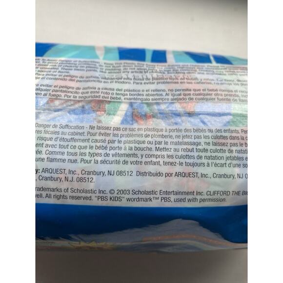 Clifford Swim Pants Diapers 2003 Vintage NEW Sealed 10 Pack Large Collectible - Picture 5 of 7